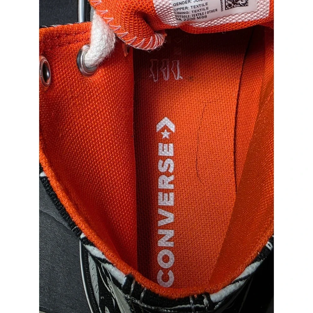 Converse Chuck Taylor All Star Kids Space UFO Print Sneakers Black White‎